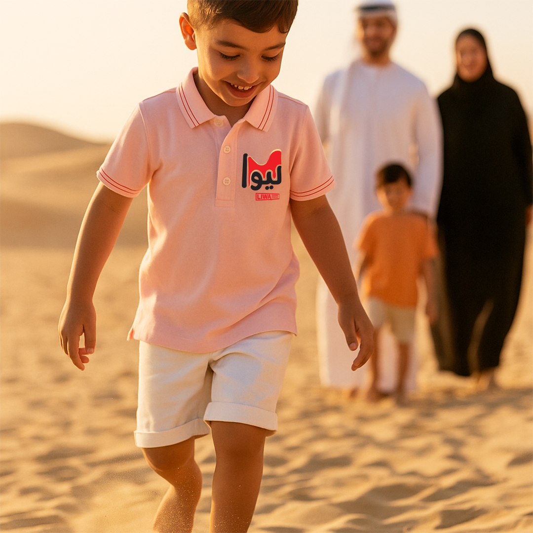 Kids Pink Polo Shirt