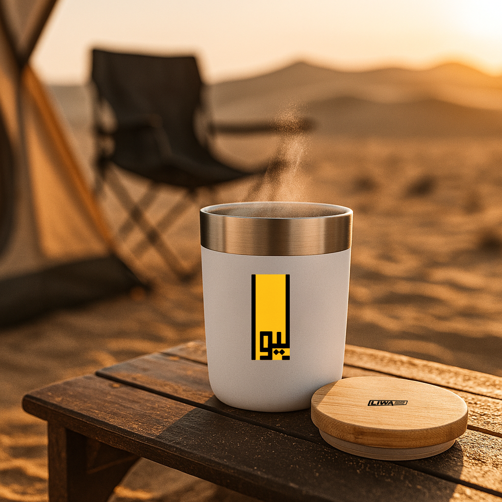 Liwa Thermal Mug with Wooden Lid