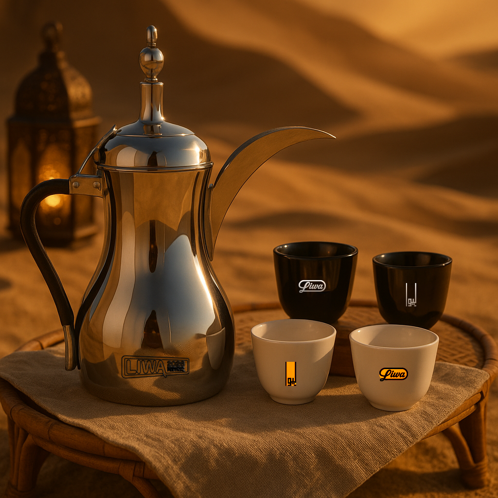 Liwa Premium Dallah with Cups