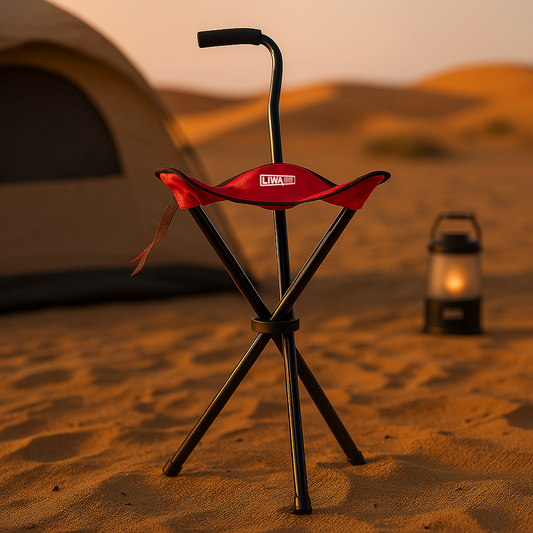 Liwa Folding Tripod Chair with Handle